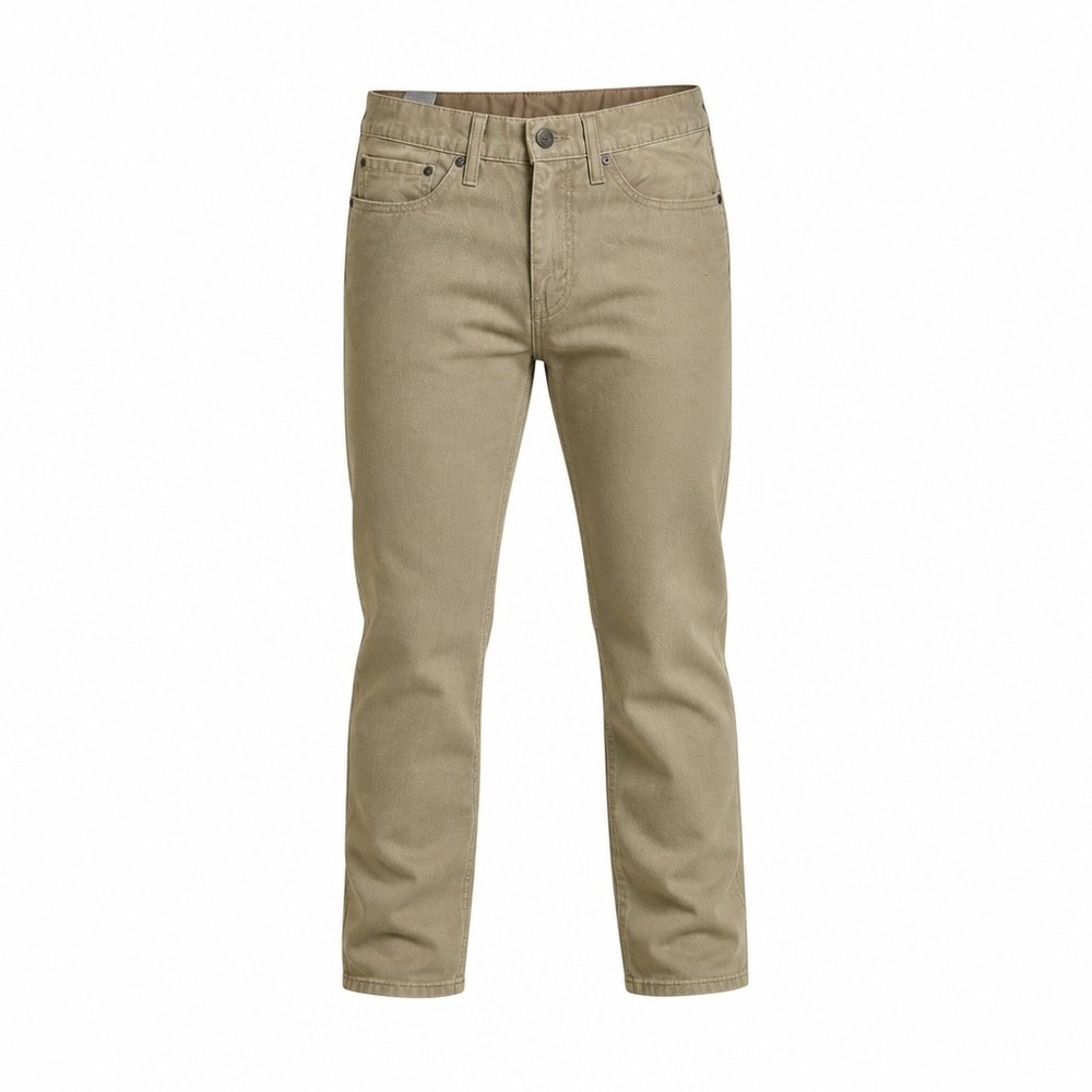 Levis 514 Straight Fit Khaki Pants Mens 32x30 Tan Twill 5-Pocket Casual Workwear